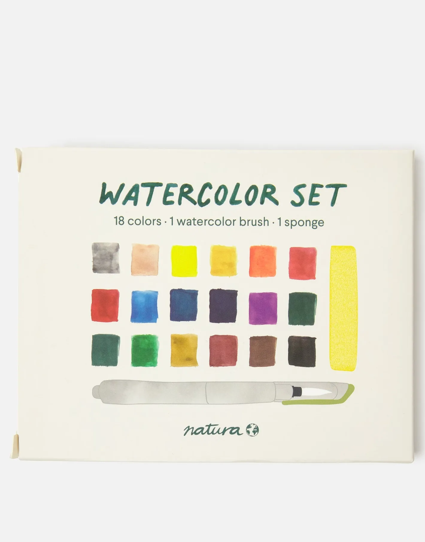 Natura Selection Papelería|Juegos^Caja 18 Acuarelas