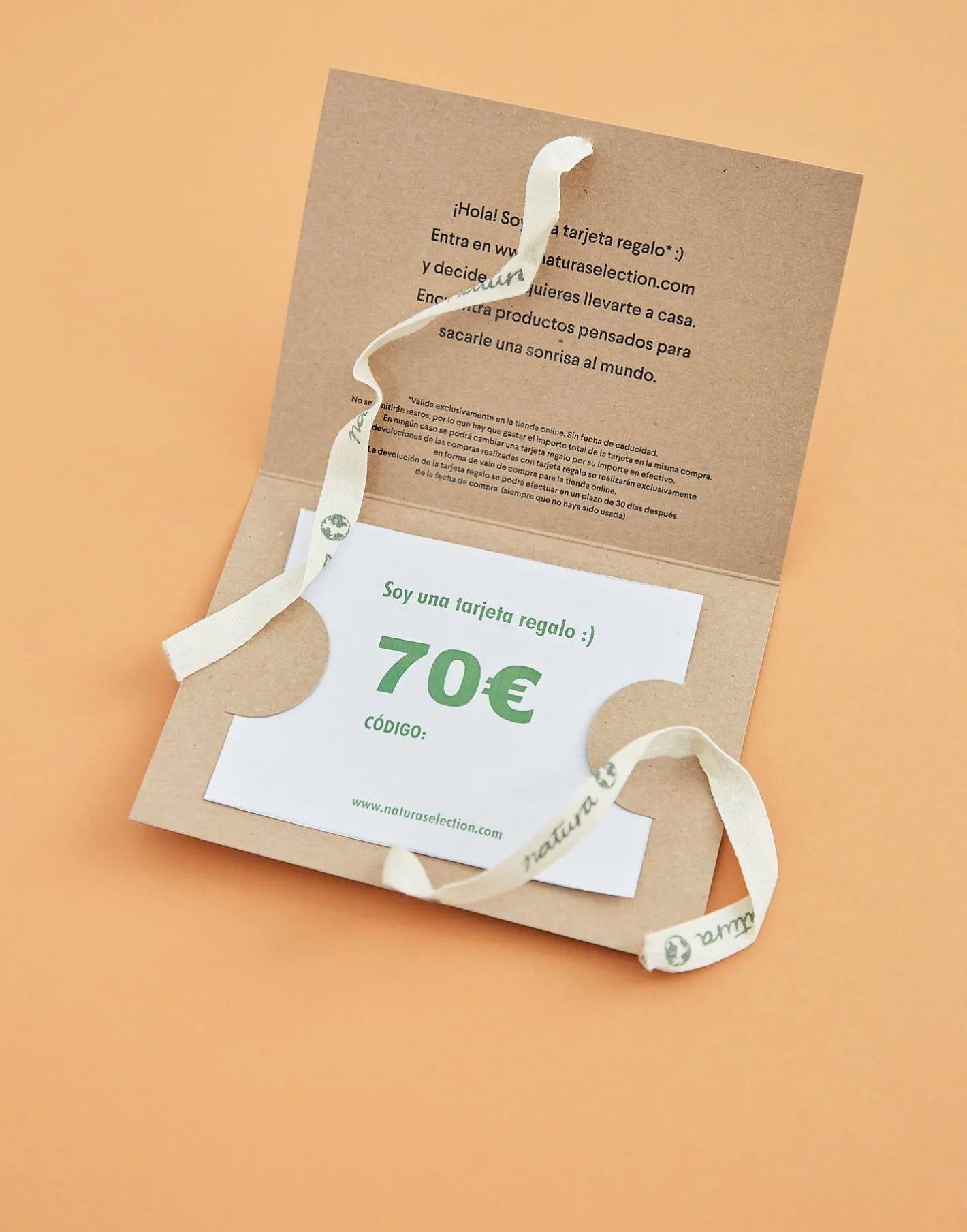 Natura Selection Tarjetas Regalo^Tarjeta Regalo 70€ Impresa